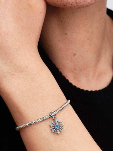 Pandora Disney Frozen Queen Elsa Snowflake Dangle Charm