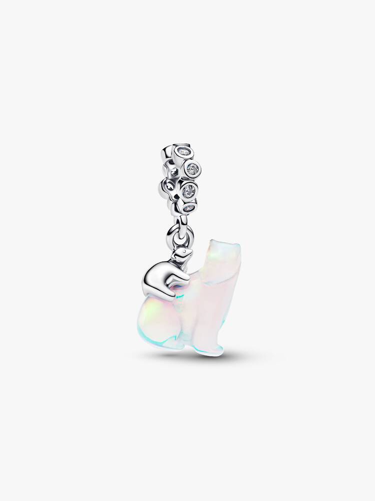 Pandora Polar Bear Mother &amp; Cub Dangle Charm
