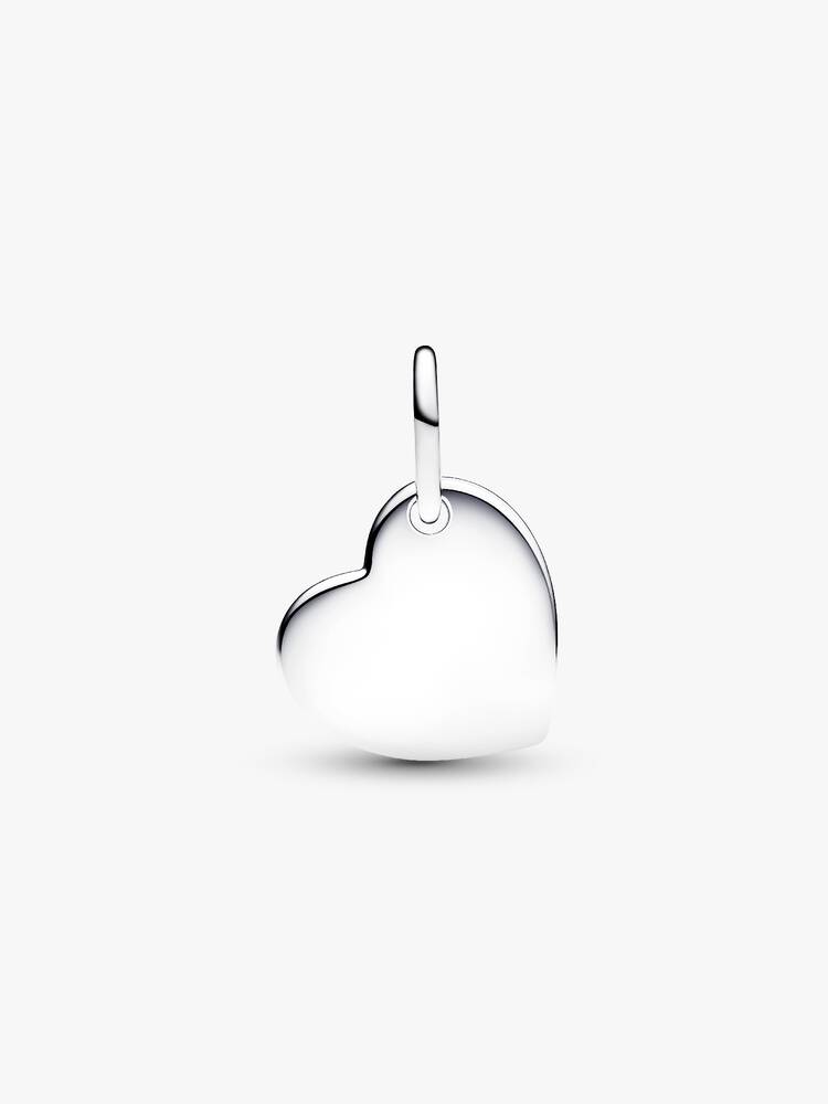 Pandora Engravable Heart Red Stone Dangle Charm