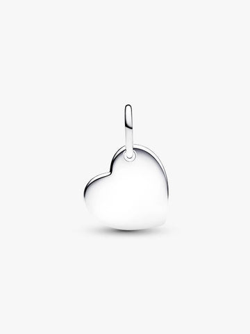 Pandora Engravable Heart Red Stone Dangle Charm
