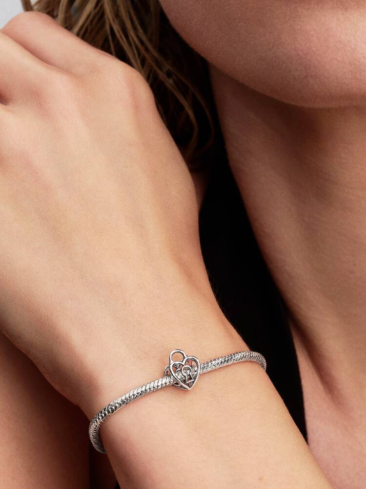 Pandora Openwork Heart Padlock Charm