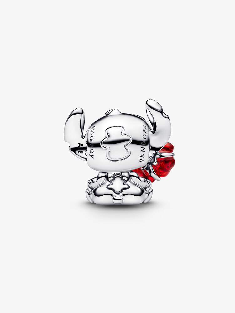 Pandora Disney Stitch Rose Murano Glass Charm