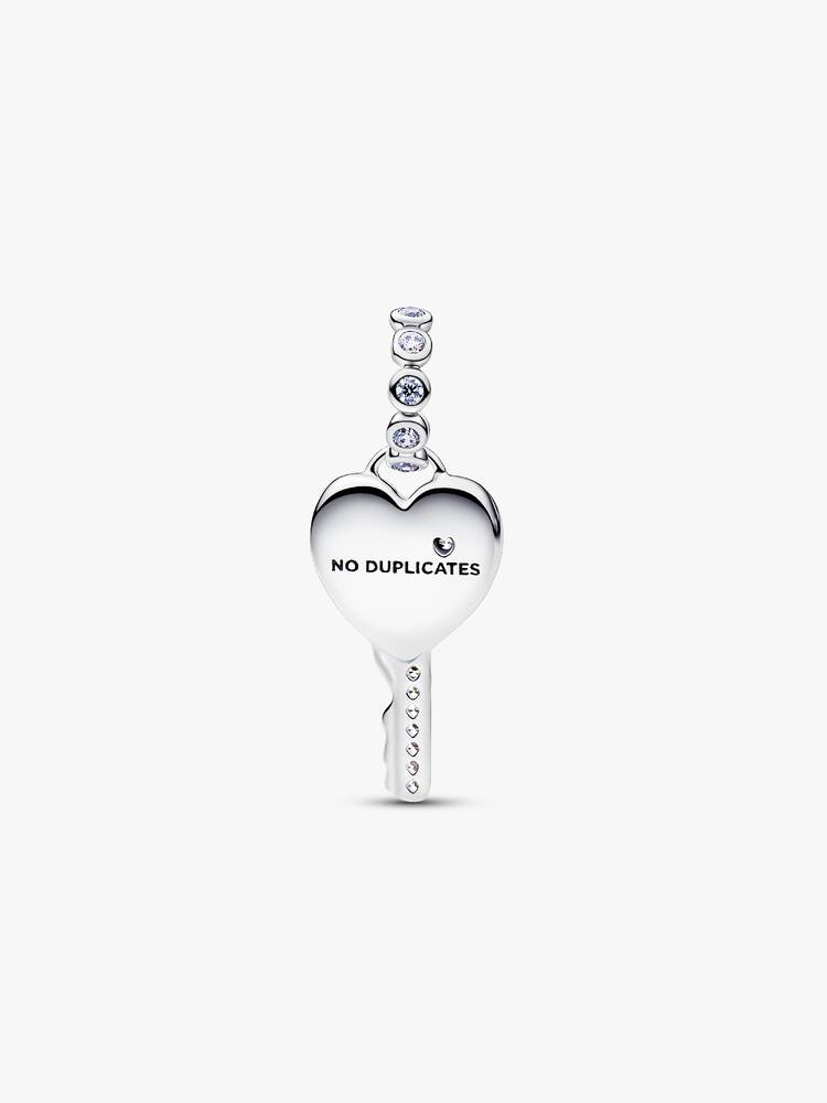 Pandora Opalescent Heart Key Dangle Charm
