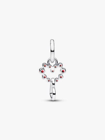 Pandora Connected Hearts & Red Stones Dangle Charm