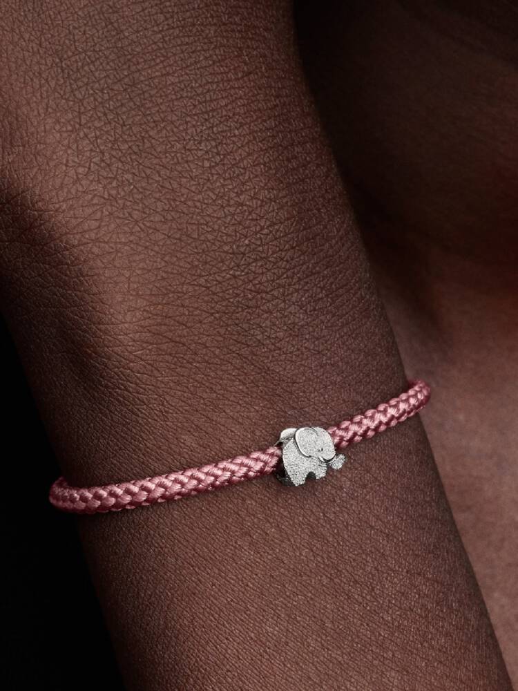 Pandora Textured Elephant Mini Charm
