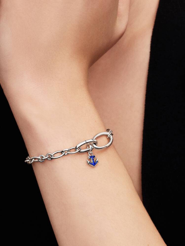 Pandora Blue Anchor Mini Dangle Charm