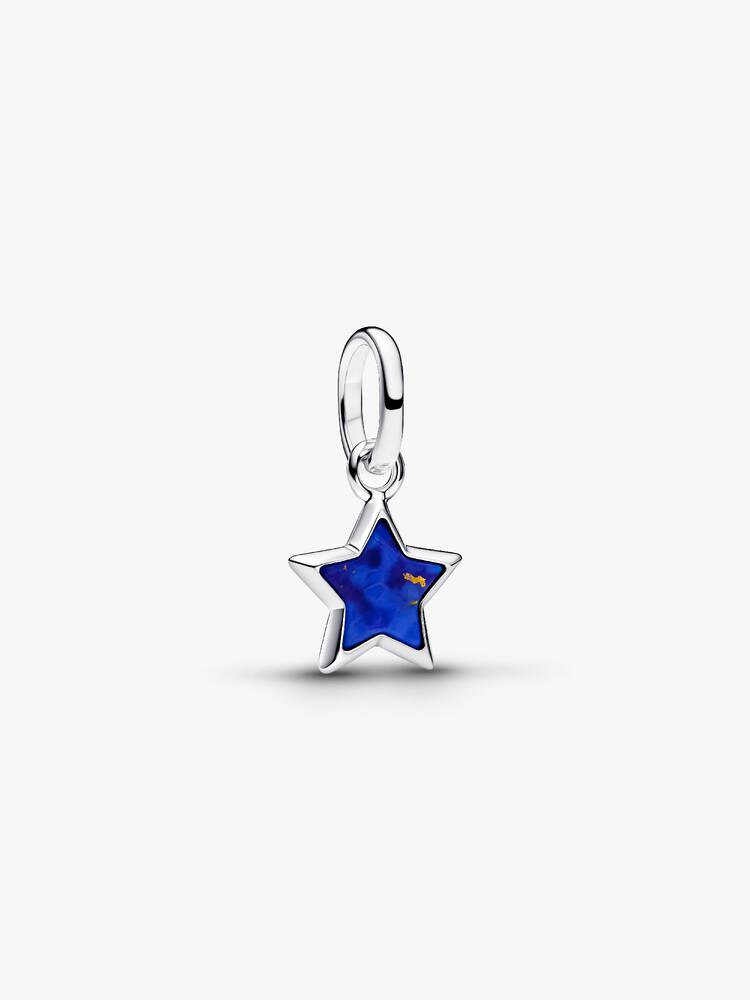 Pandora Sterling Silver Blue Star Mini Dangle Charm