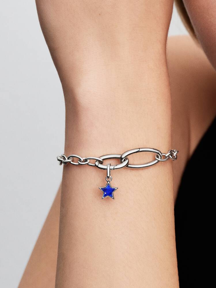 Pandora Sterling Silver Blue Star Mini Dangle Charm