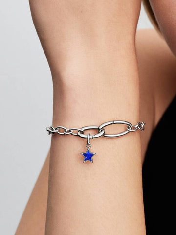 Pandora Sterling Silver Blue Star Mini Dangle Charm