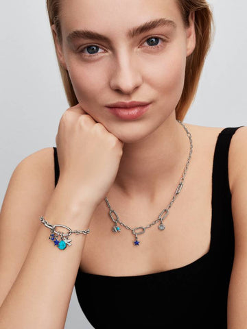 Pandora Sterling Silver Blue Star Mini Dangle Charm
