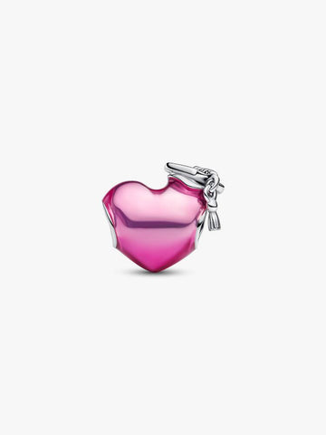 Pandora Graduation 2026 Pink Heart Charm