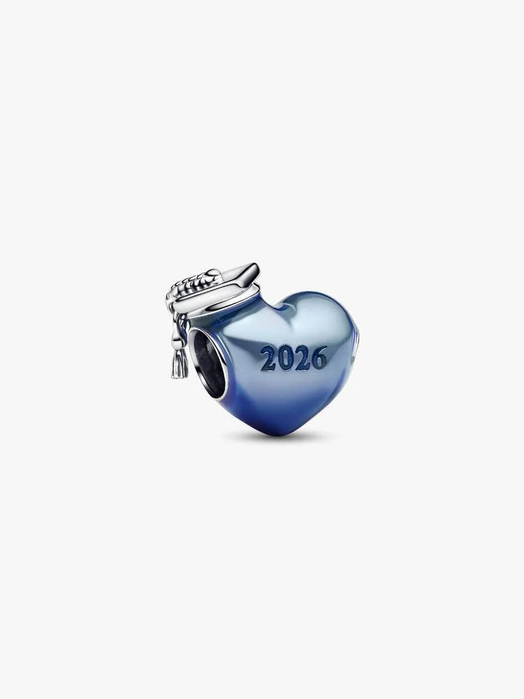 Pandora Graduation 2026 Blue Heart Charm