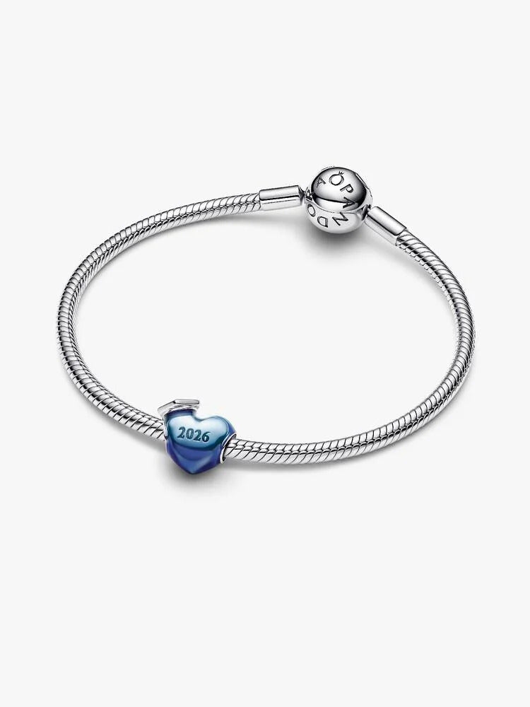 Pandora Graduation 2026 Blue Heart Charm