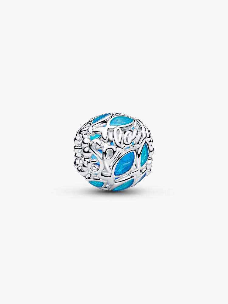 Pandora Sterling silver Openwork Swimming Fish Charm
