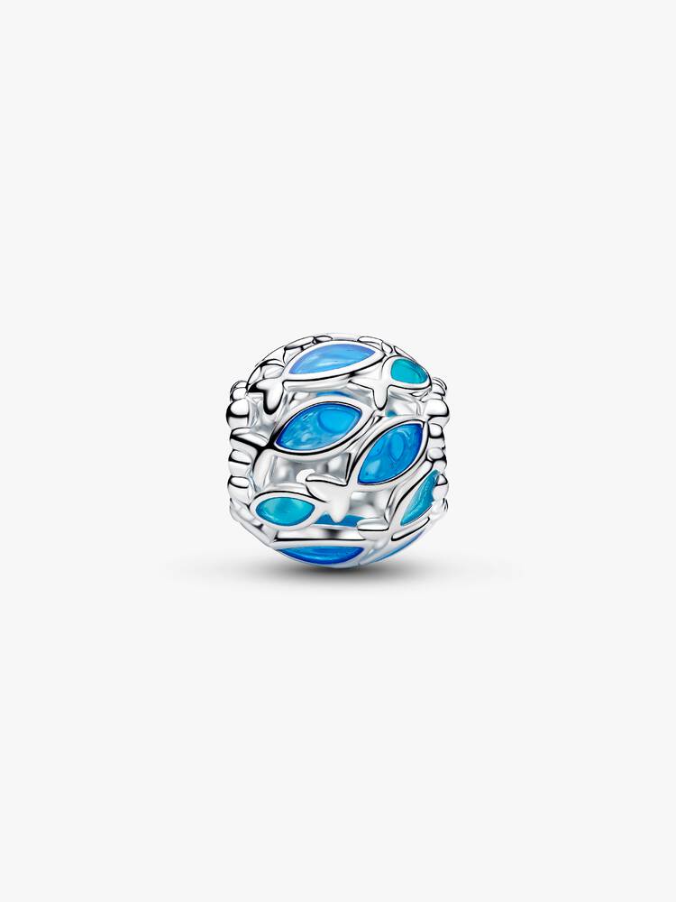 Pandora Sterling silver Openwork Swimming Fish Charm