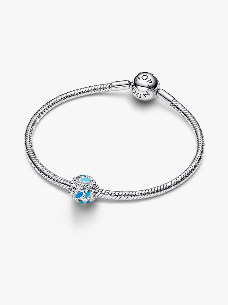 Pandora Sterling silver Openwork Swimming Fish Charm