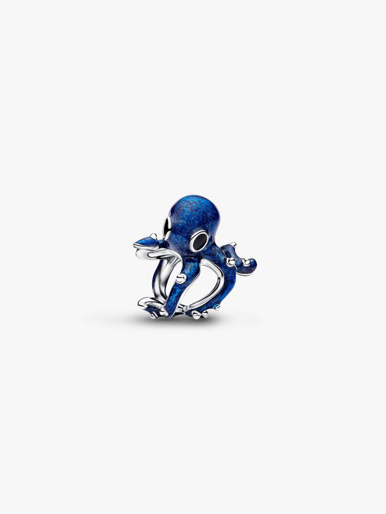 Pandora Sterling silver Blue Octopus Charm