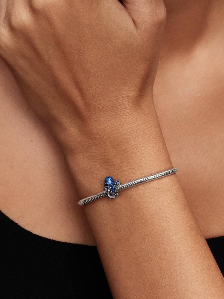 Pandora Sterling silver Blue Octopus Charm