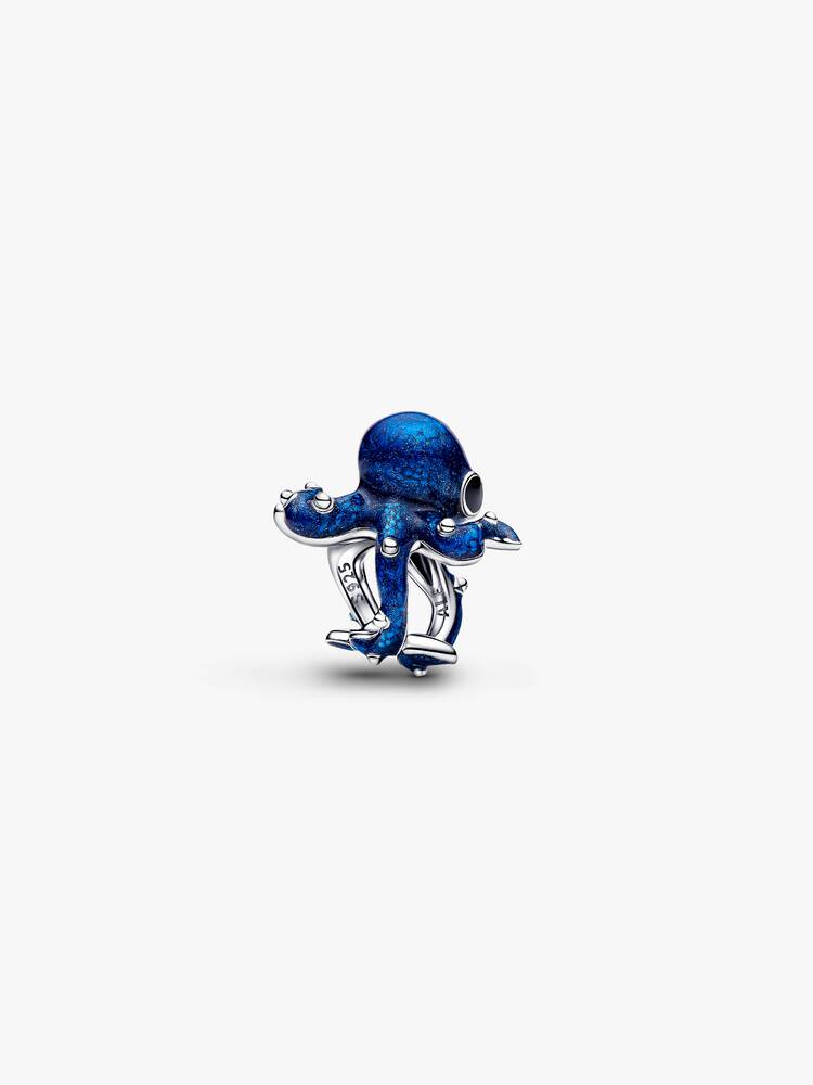 Pandora Sterling silver Blue Octopus Charm
