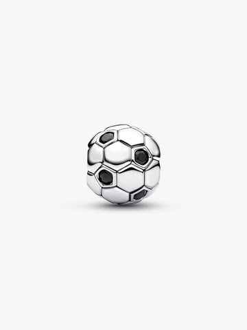 Pandora Sterling silver Soccer Ball Charm With Black