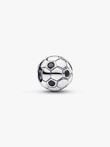 Pandora Sterling silver Soccer Ball Charm With Black