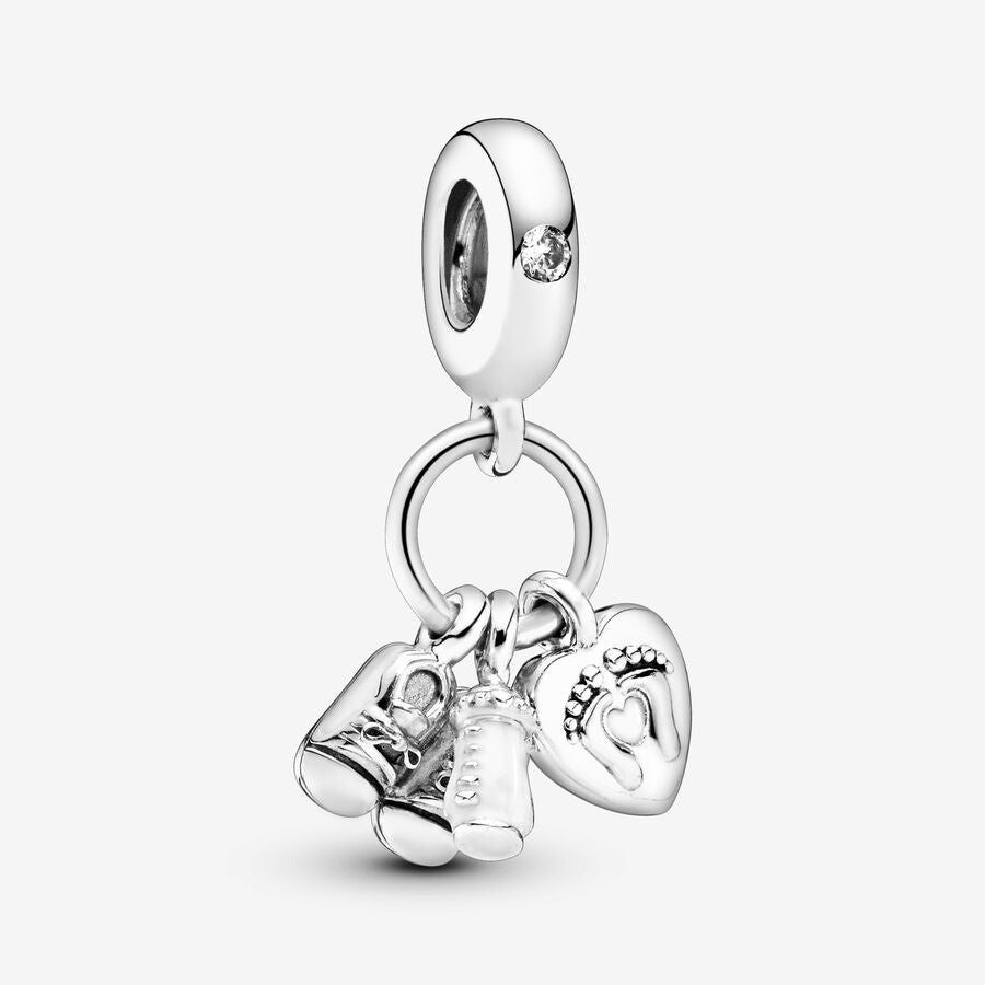 Pandora Baby Bottle &amp; Shoes Dangle Charm