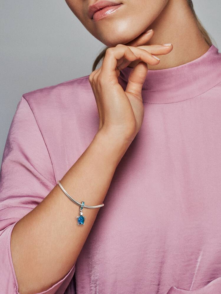 Pandora Murano Glass Sea Turtle Dangle Charm