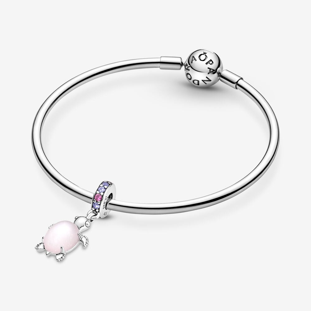 Pandora Murano Glass Pink Sea Turtle Dangle Charm
