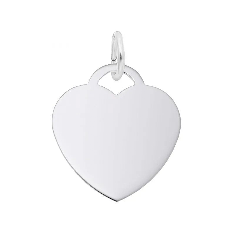 Sterling Silver Medium Heart 35 Series Charm
