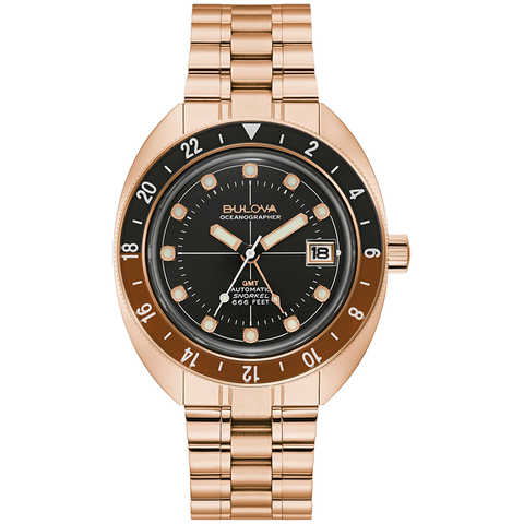 Bulova Oceanographer GMT Automatic Men's Watch 97B215