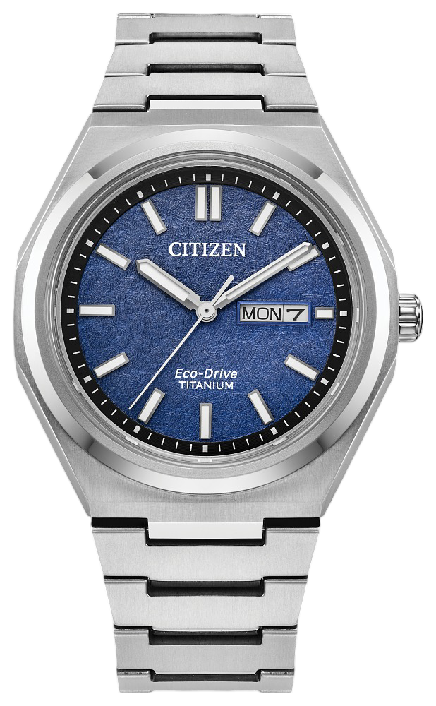 Citizen Zenshin Three-hand Eco-Drive Men&#39;s Watch AW0130-85L