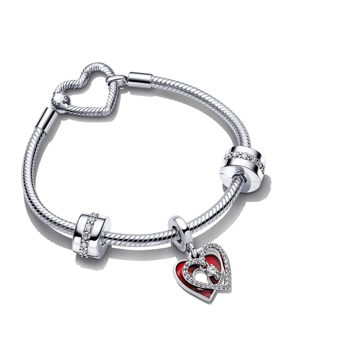Pandora Heart &amp; Keyhole Bracelet Gift Set
