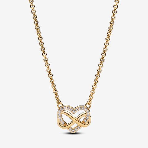 Pandora Sparkling Infinity Heart Jewellery Gift Set