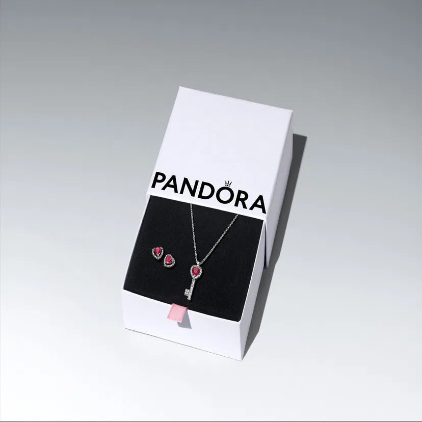 Pandora Elevated Heart Key Jewelry Gift Set