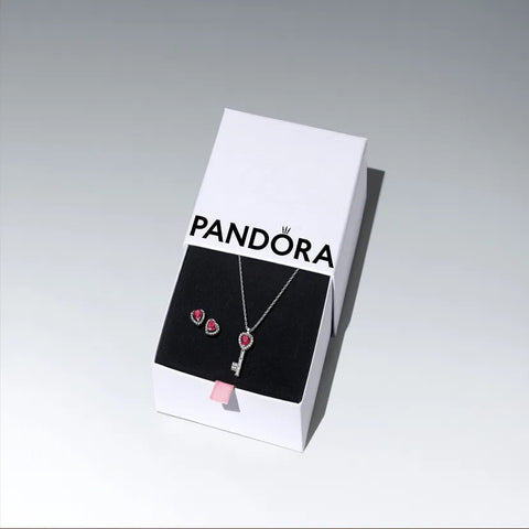Pandora Elevated Heart Key Jewelry Gift Set
