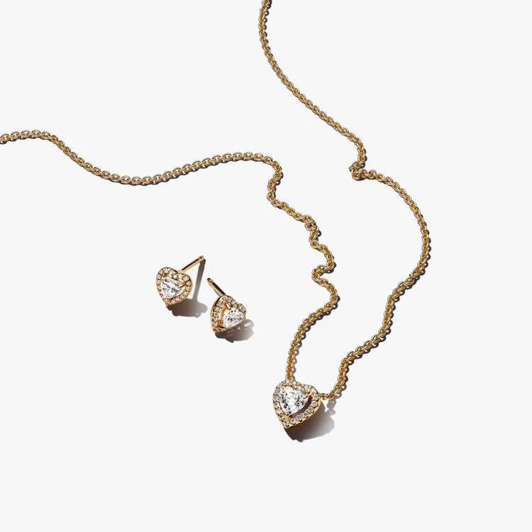 Pandora Sparkling Elevated Heart Jewelry Gift Set