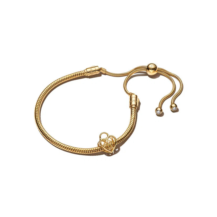 Pandora Golden Padlock Bracelet Gift Set