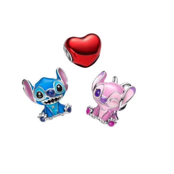 Pandora Stitch Valentines Charm Set