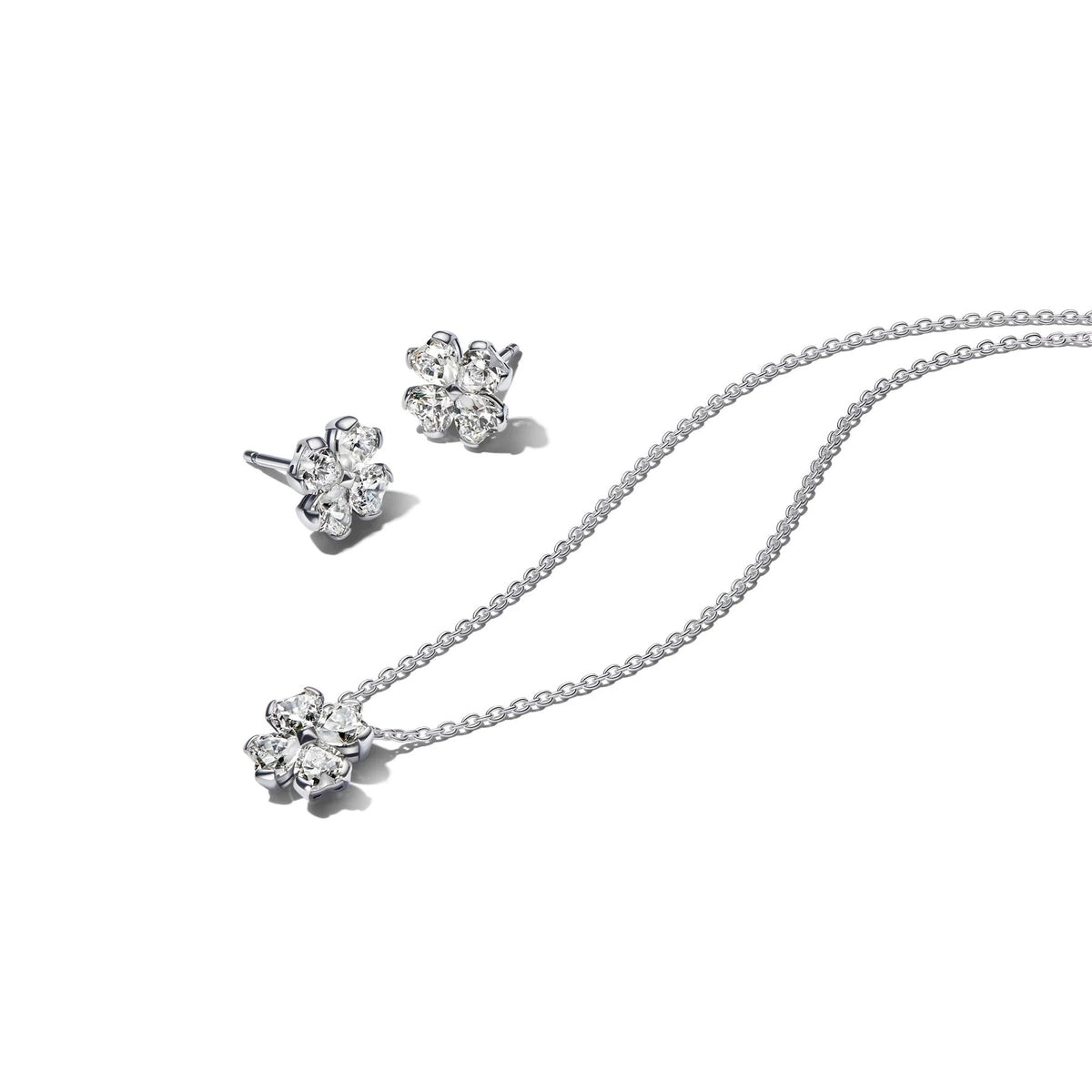 Pandora Timeless Lucky Clover Jewelry Gift Set