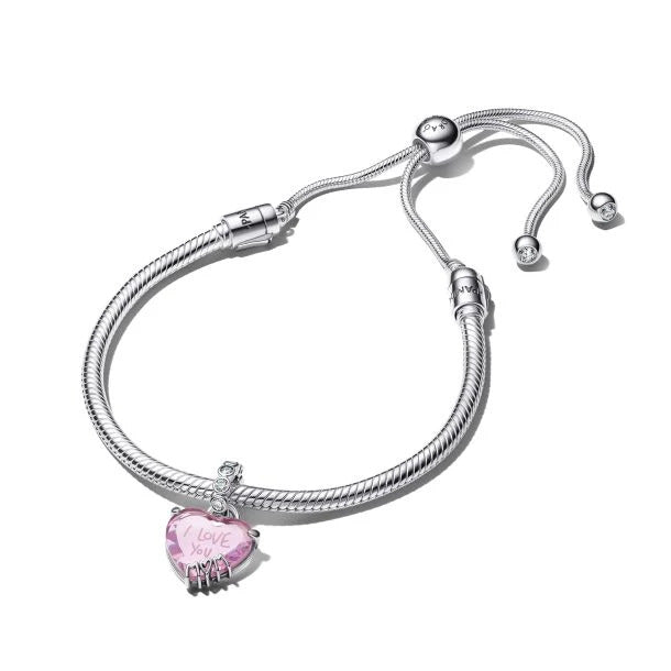 Pandora Moments silver "I Love You Mom" Bracelet Gift Set