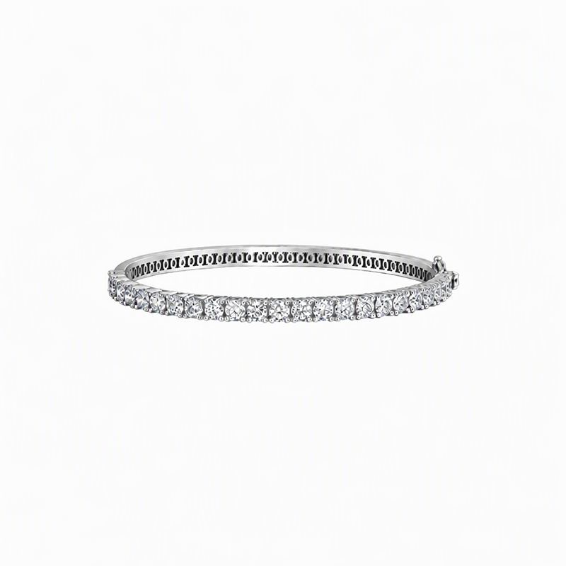 5.00TDW Lab Grown Diamond Tennis Bracelet in 10K White Gold