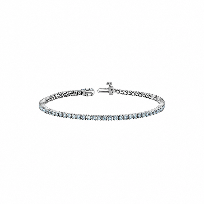 10K White Gold 2.00TDW Lab Grown Diamond Tennis Bracelet