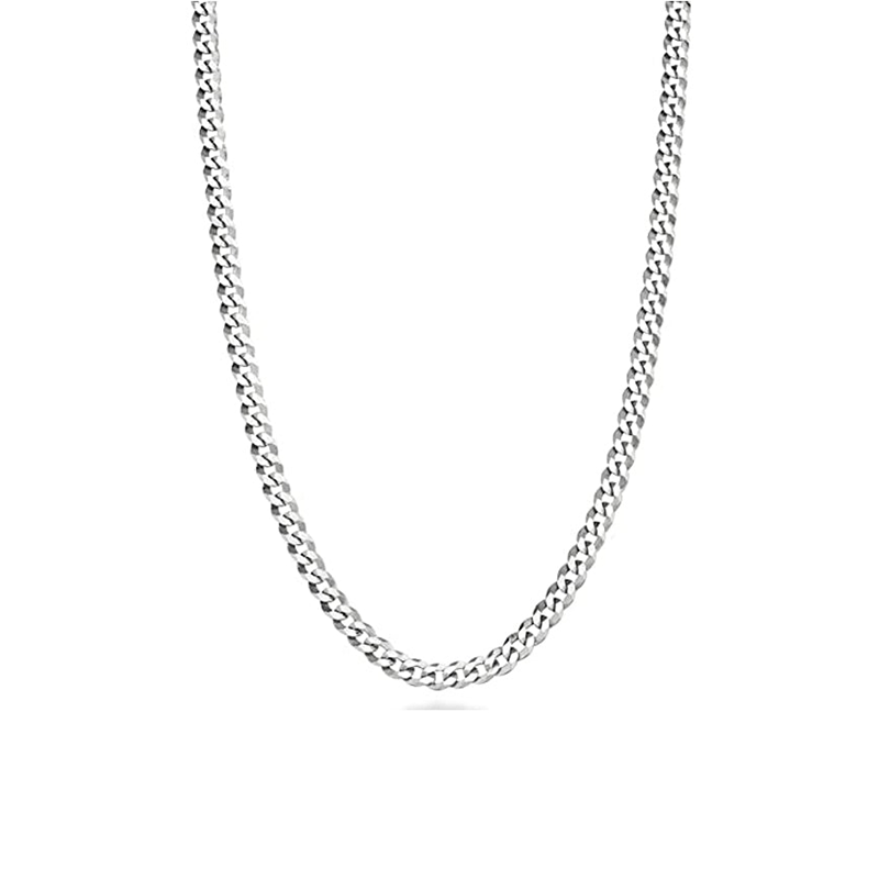 Sterling Silver 18" 3.8mm Curb Link Chain