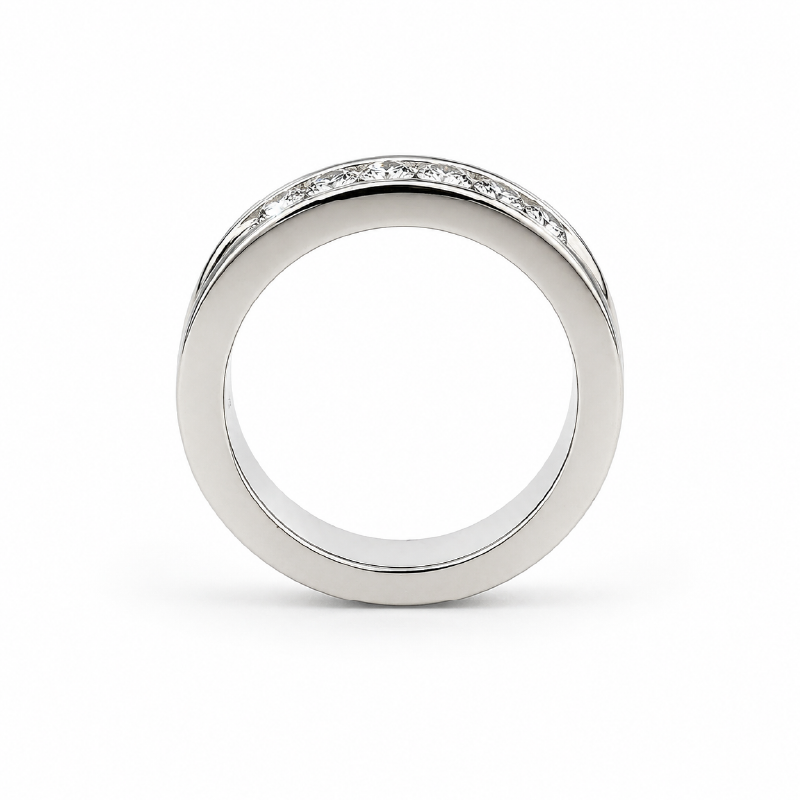 14K White Gold 0.50CT Diamond Channel Set Wedding Band