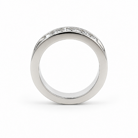 14K White Gold 0.50CT Diamond Channel Set Wedding Band