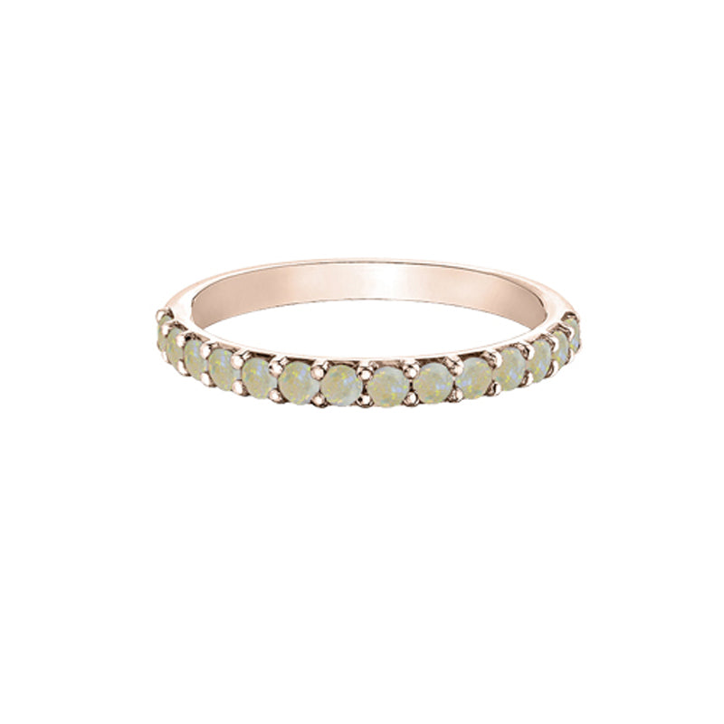 10K Rose Gold Opal Band