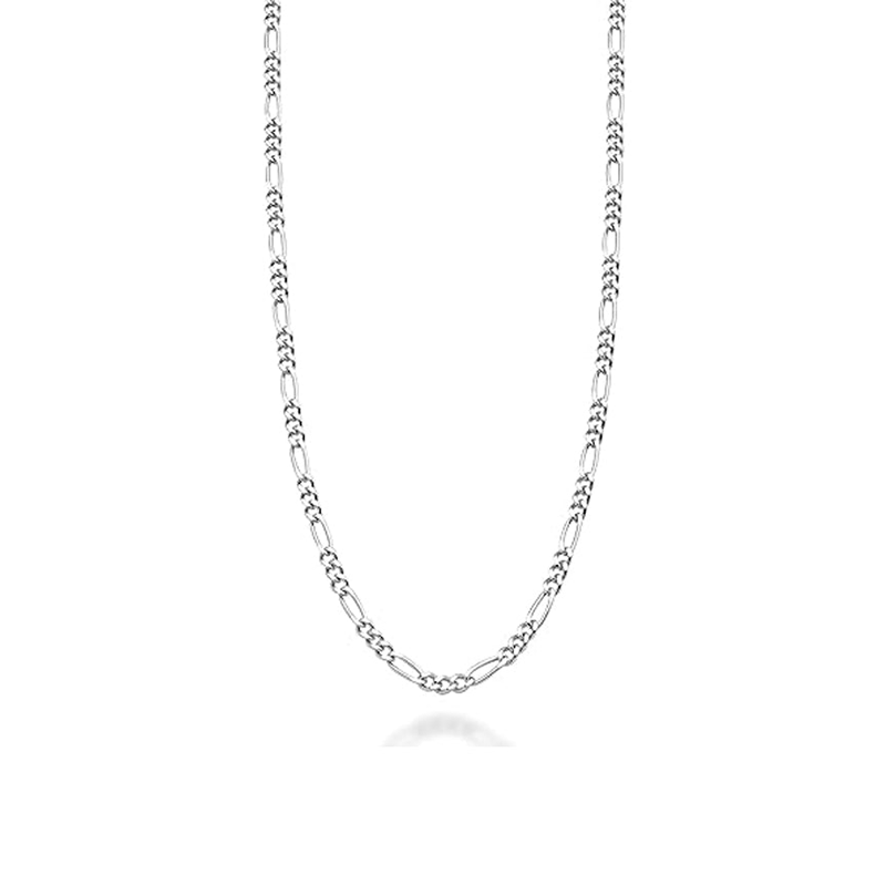 Sterling Silver 18" 2.9mm Italian Figaro Link Chain