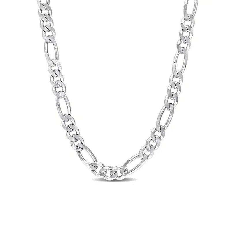 Sterling Silver 24" 5.6mm Italian Men's Figaro Link Chain
