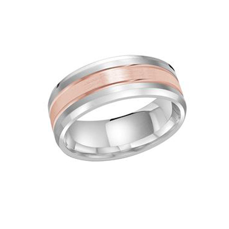 10, 14 Karat 8mm Solid Gold High Polish Fancy Wedding Band