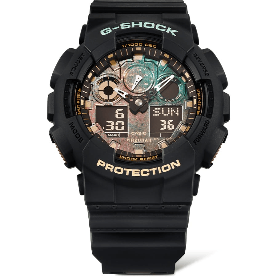 G-Shock Analog-Digital GA-100 SERIES Quartz Men&#39;s Watch GA100RC-1A